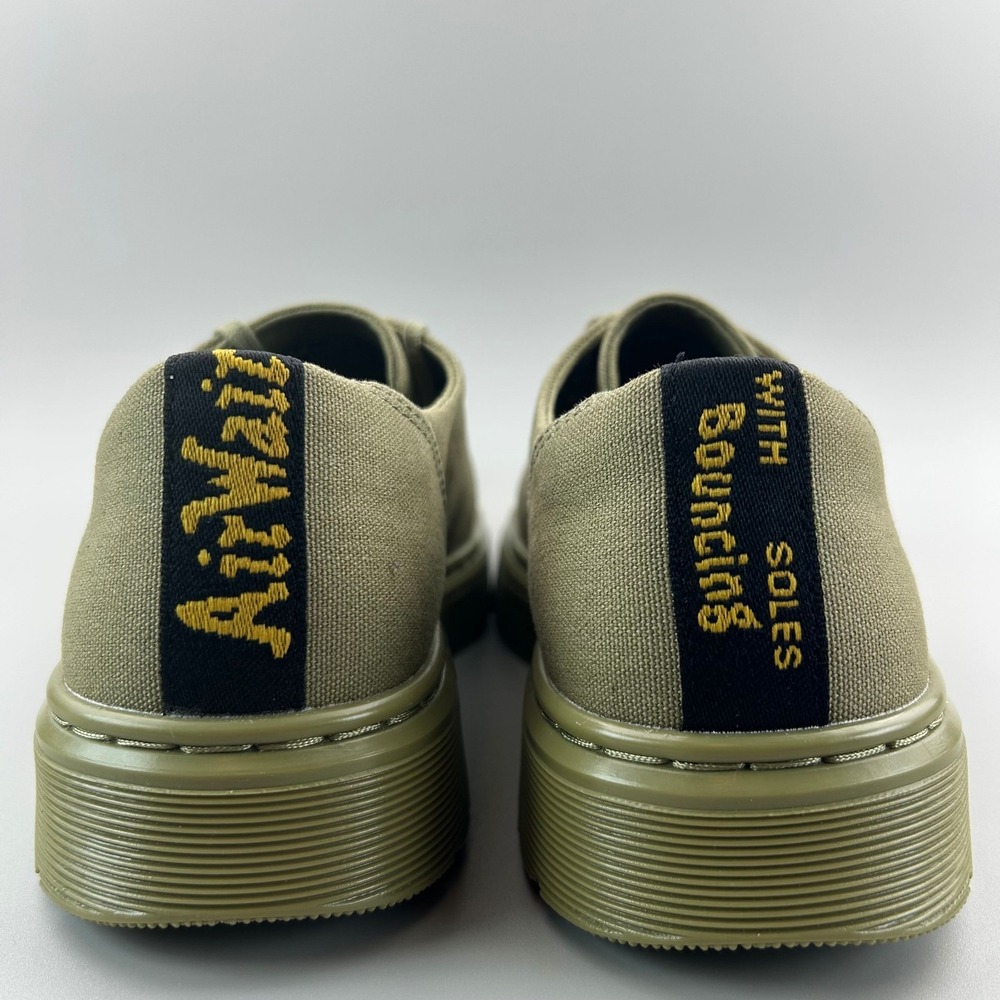 Dr. Martens Dante Canvas Men Size 8 / Women Size 9 Muted Olive Green Shoes NEW - Picture 4 of 6